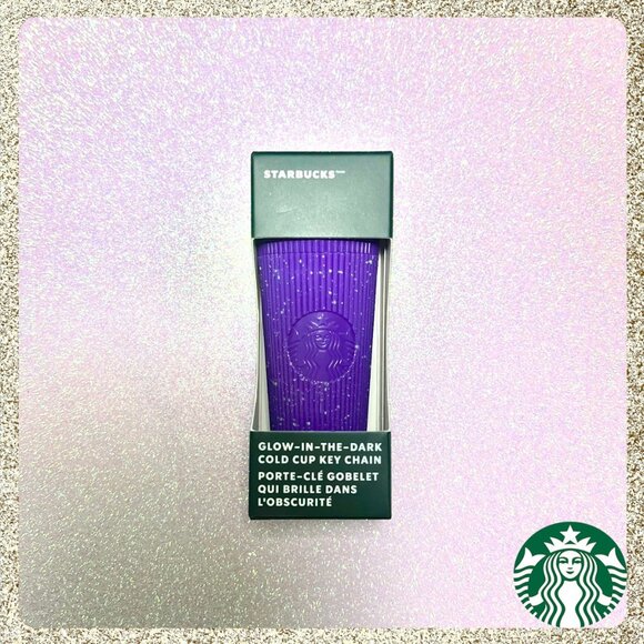 Starbucks Accessories - Starbucks Halloween Purple Speckled Glow-In-The-Dark Cold Cup Keychain NIB